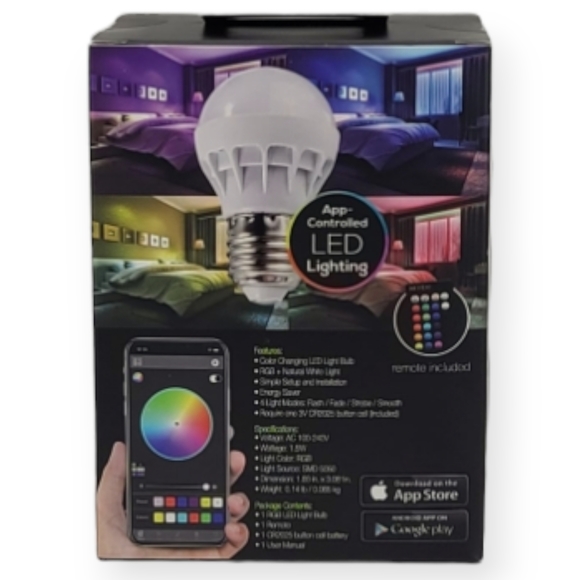 Color Changing Led Bulb App-Controlled - Picture 3 of 4